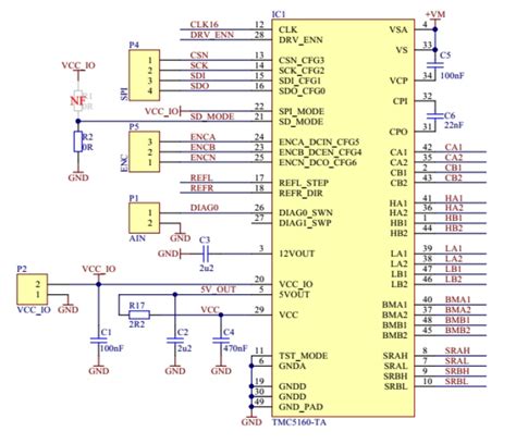 TMC5160-BOB: Bipolar Stepper, 2.8A @ 9 ~ 36V