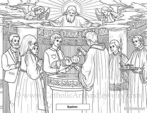 Free Printable 7 Sacraments Coloring Pages