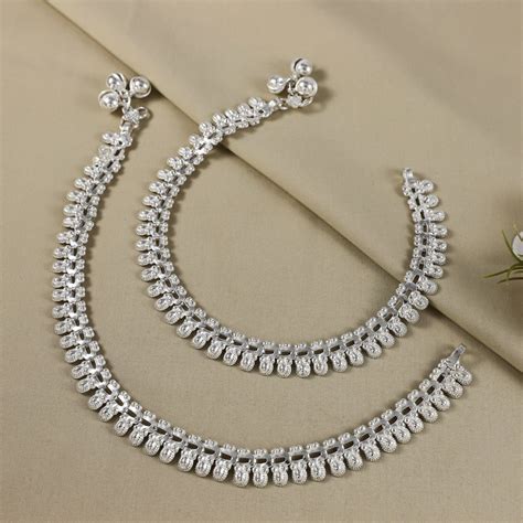 Falak Silver Anklets – PP Jewellers