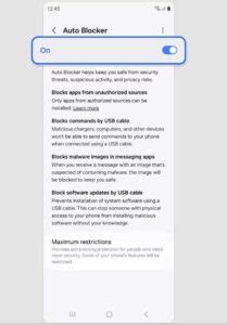 Image result for How to Turn Off Auto Blocker On Android