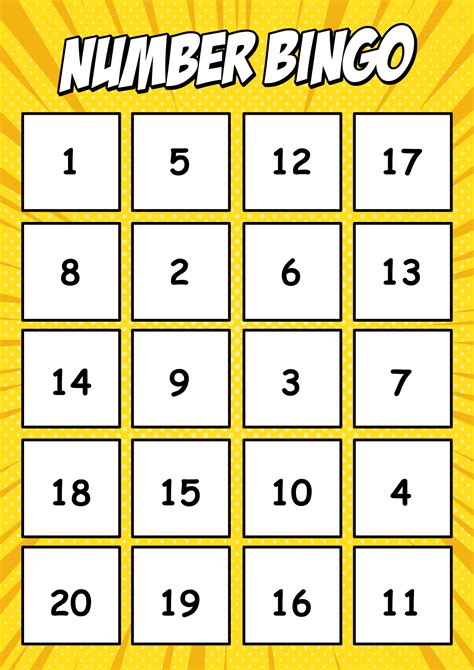 Printable Bingo Cards With Numbers Free Printable Worksheet