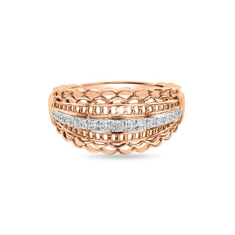 14KT Rose Gold Magnificent Diamond Ring