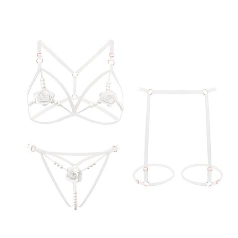 Opulent Allure Pearl Garter Lingerie Set – Sinderella
