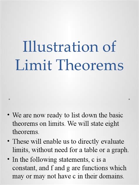 Image result for Calculus Limit Theorems