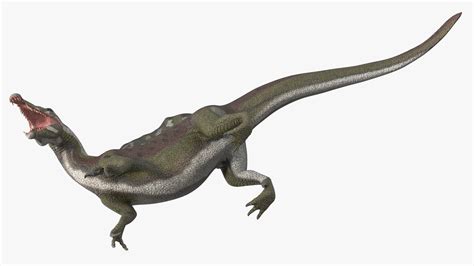 Jurassic Reptile Spinosaurus Green Roaring Pose 3D | 3D Molier ...