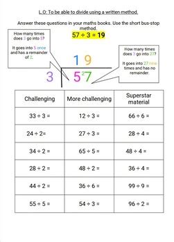 Image result for Bus Stop Method KS2