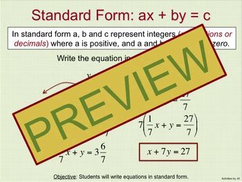 Image result for Standard Form Student Notes