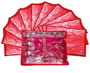 Kuber Industries Foldable saree covers with Zip| Single Saree Storage ...