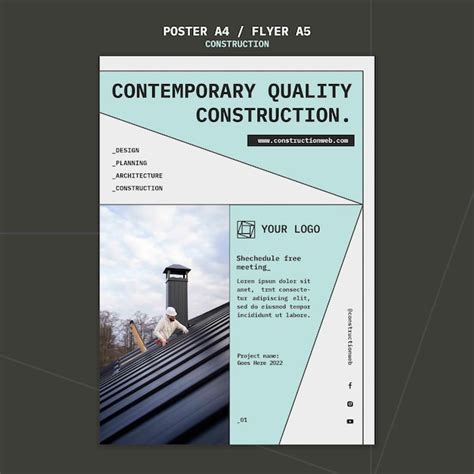 Flyer Conseils Toiture PSD, modèles PSD gratuits de haute qualité à ...