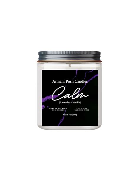CALM CANDLES – ARMANI POSH CANDLES