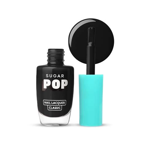 Buy SUGAR POP Nail Lacquer 21 Black Berry (Black) | Dries In 45 Seconds ...