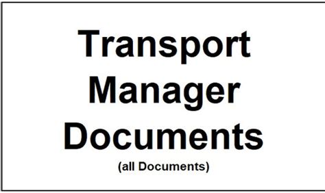 Transport Manager Application Form 的图像结果