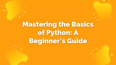 Beginner Guide to Python 的图像结果
