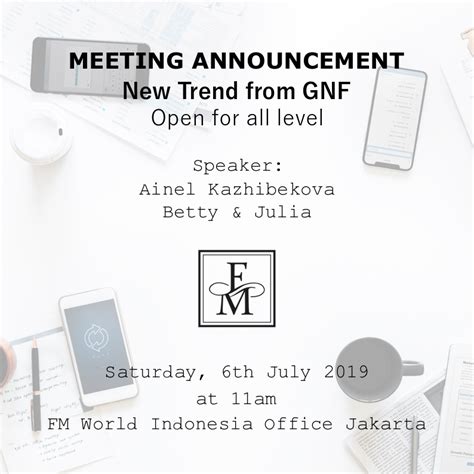 Meeting Announcement 的图像结果