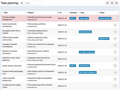 Task planning – Kimai