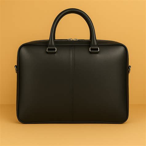 Solid Matte Black Laptop Bag