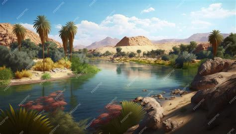Premium Photo | Nile river of egypt illustration