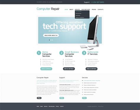 Computer Repair Website Examples 的图像结果