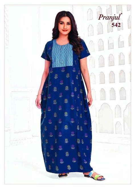 Pranjul Fashion Pragati Pure Cotton Nighty