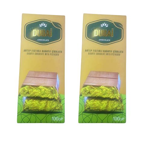 Dubai Chocolate Bar Pistachio Kunafa 100g Dubai Kunefe Knafeh Chocolate ...