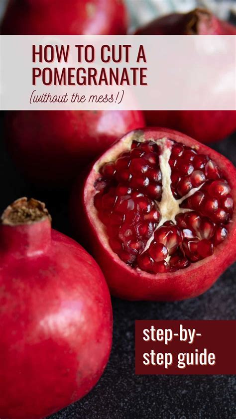 How to Cut a Pomegranate (With Less Mess!) - Minty Kitchen