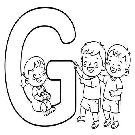Dibujos de Letra G para colorear e imprimir – ColoringLib