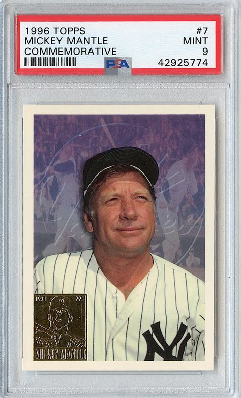 Baseball Cards Mickey Mantle at Sabrina Swensen blog
