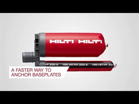 HILTI Injectable Mortar Epoxy, Anchor Bolt Chemical HIT-HY 200-A ...