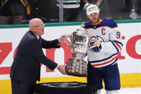 Oilers Gladly Touched West Trophy Ahead of Cup Rematch. It Was Hands ...