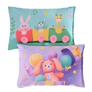 Kuber Industries Pack of 2 Kids Pillows for Boys & Girls | 12"x18" Soft ...