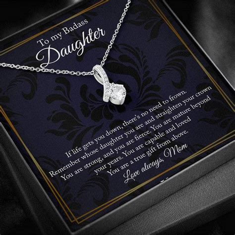 Buy rakva 925 Silver Gift Daughter Necklace, To My Daughter Necklace ...
