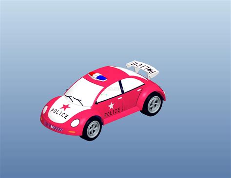 玩具警车_Pro/E_玩具礼品_3D模型_图纸下载_微小网