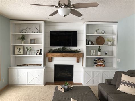 Bookcases Around Fireplace