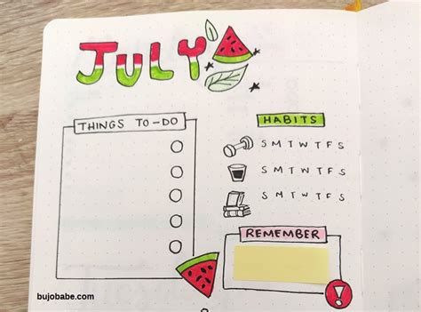 Bullet Journal Themes Archives - Bujo Babe