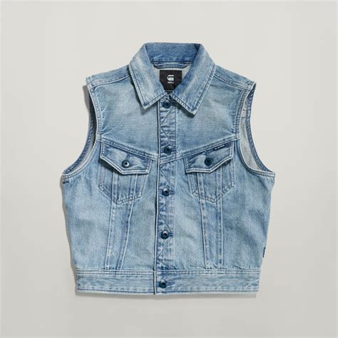 Slim Denim Vest | Women | Light blue | G-Star RAW®
