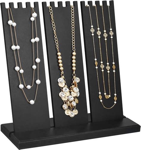 Amazon.com: Ikee Design Wooden Multiple Necklace Display Stand For ...