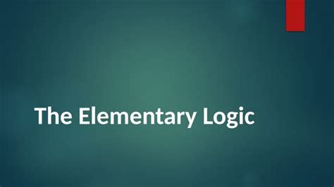 Image result for Elementary Logic Math