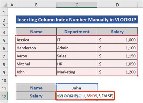 Image result for Column Numbers for VLOOKUP