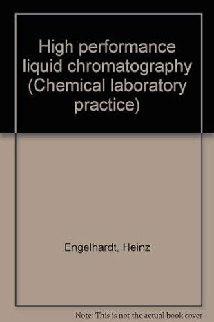 High performance liquid chromatography (Chemical laboratory practice ...