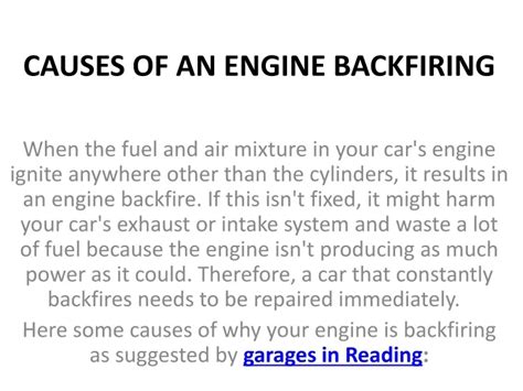 Backfiring On Small Engine 的图像结果