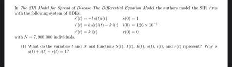 Image result for SIR Model Math