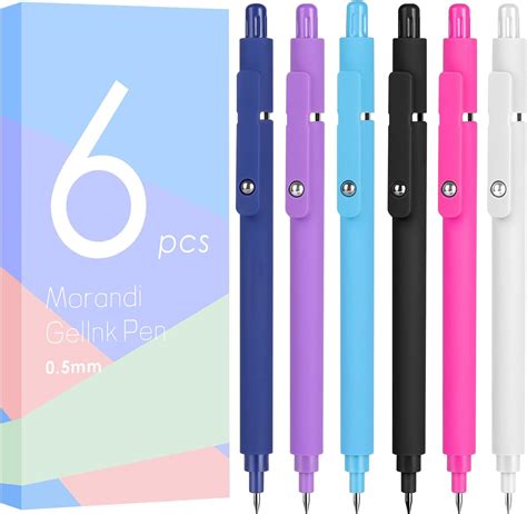 Amazon.com: UIXJODO Gel Pens, 5 Pcs 0.5mm Black Ink Pens Fine Point ...