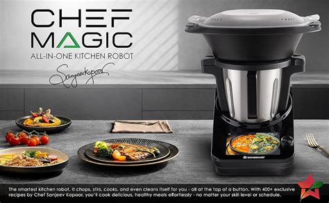 Wonderchef Chef Magic Kitchen Robot, Automatic Cooking Assistant, 500 ...
