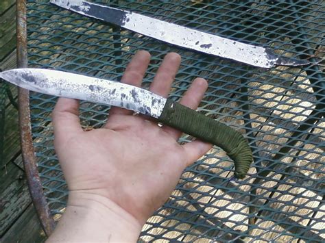 my hand forged kukri railroad spike knife - Member Galleries - I Forge Iron