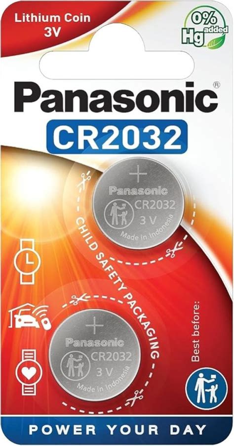 Panasonic CR2032 3V Lithium Coin Battery (3 pcs) in Battery And ...