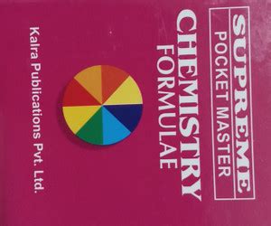 SUPREME POCKET MASTER CHEMISTRY FORMULAE: Buy SUPREME POCKET MASTER ...