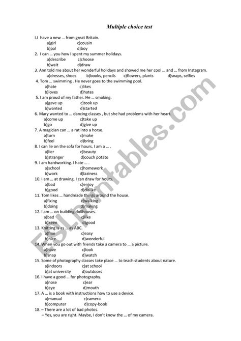 Image result for Practice Test Multiple Choice