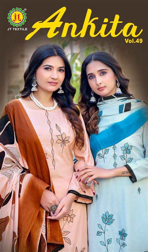 Jt Ankita Vol 49 Premium Wear Rayon Suit Catalog Suppliers