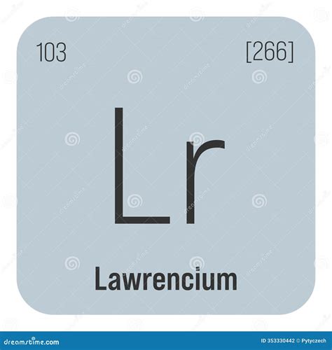 Lawrencium Symbol Lawrencium Free Education Icons