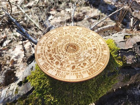 Ogham Tree Calendar / Celtic Tree Calendar / Wheel of Life / Tree of ...